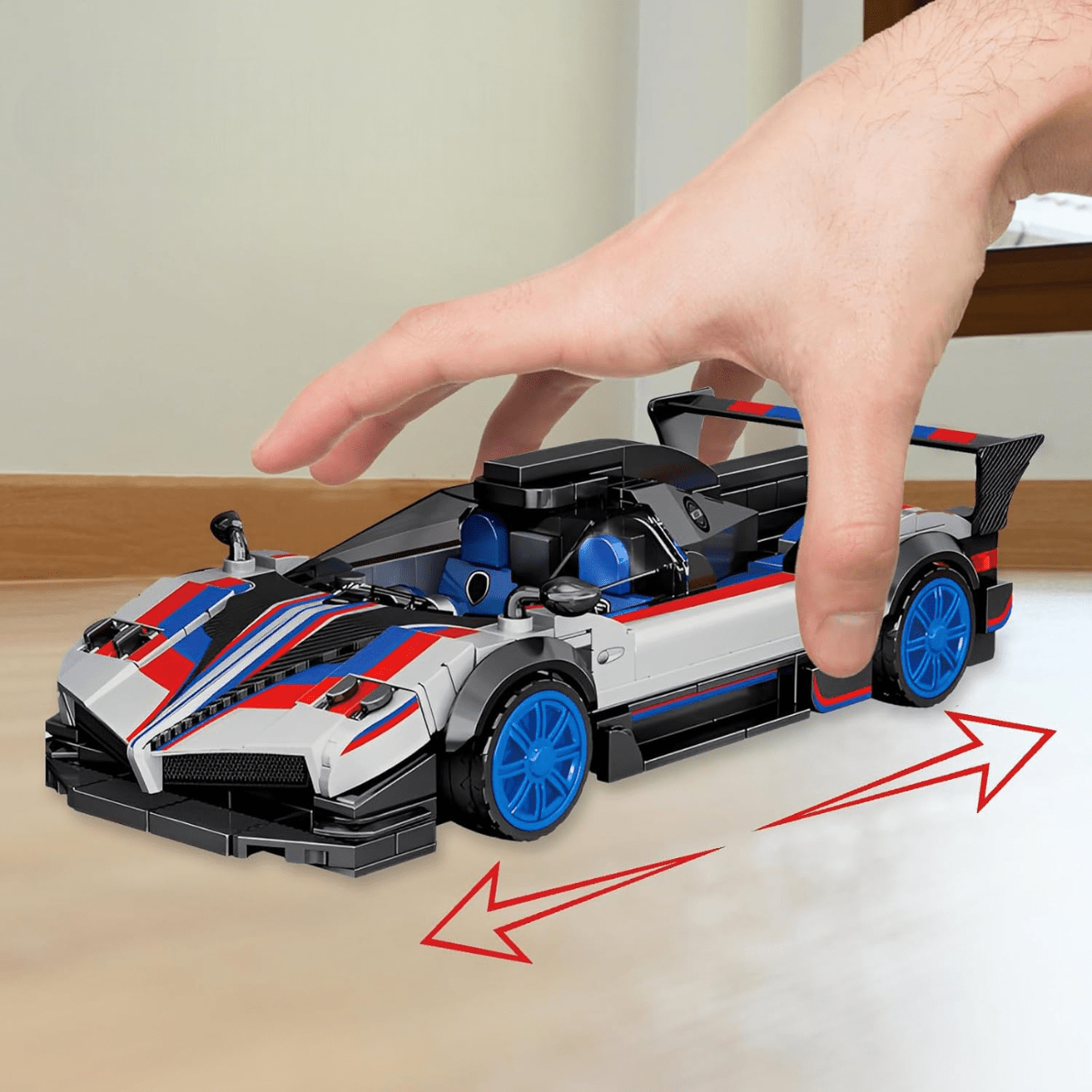 Bloc de Construction - CarAssemblageBlocks™ - Blanc - Les Petits Bâtisseurs