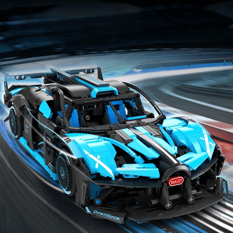 Bloc de Construction - CarAssemblageBlocks™ - Bleu - Les Petits Bâtisseurs