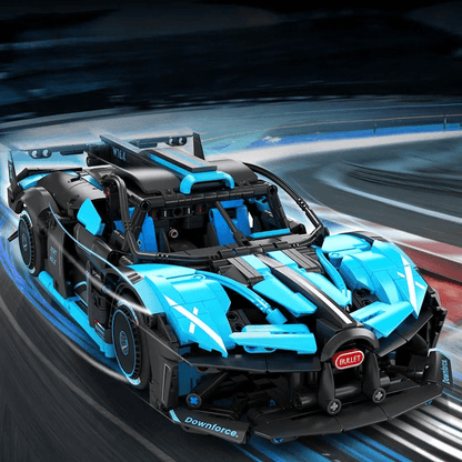 Bloc de Construction - CarAssemblageBlocks™ - Bleu - Les Petits Bâtisseurs