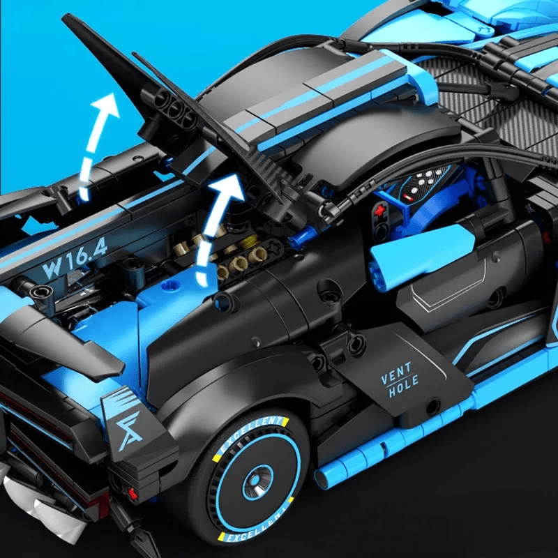 Bloc de Construction - CarAssemblageBlocks™ - Bleu - Les Petits Bâtisseurs