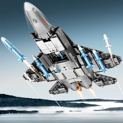 Bloc de Construction - FighterJetAssemblage™ - Les Petits Bâtisseurs