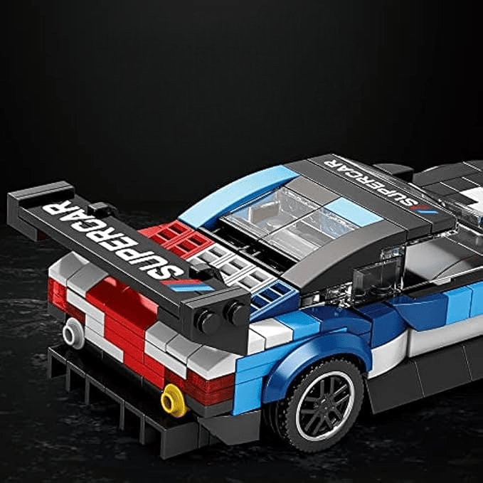 Bloc de Construction - SportsCarAssemblage™ - Blanc - Les Petits Bâtisseurs