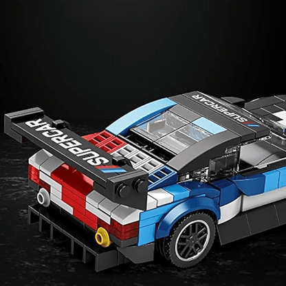 Bloc de Construction - SportsCarAssemblage™ - Blanc - Les Petits Bâtisseurs