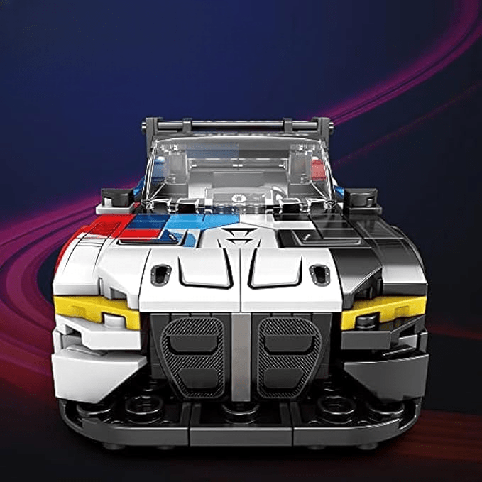 Bloc de Construction - SportsCarAssemblage™ - Blanc - Les Petits Bâtisseurs