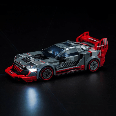 Bloc de Construction - SportsCarAssemblage™ - Gris - Les Petits Bâtisseurs