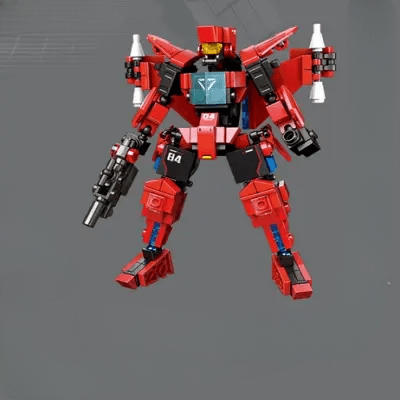 Jouet Robot - KidsTransformingRobot™ - Rouge - Les Petits Bâtisseurs