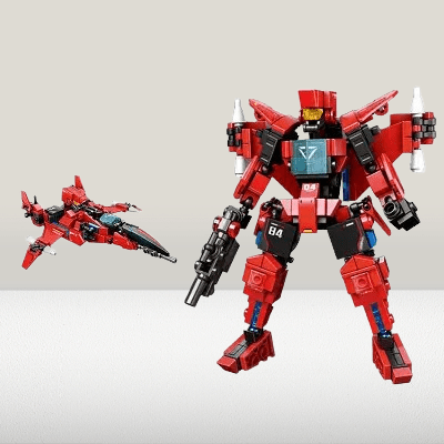 Jouet Robot - KidsTransformingRobot™ - Rouge - Les Petits Bâtisseurs