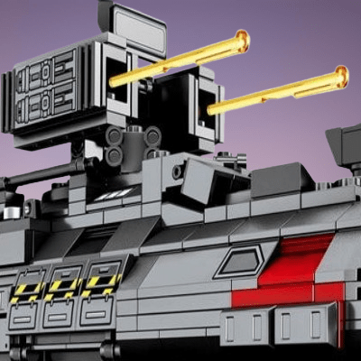 Jouet Voiture - ArmoredVehicleToys™ - Tank Gris - Les Petits Bâtisseurs